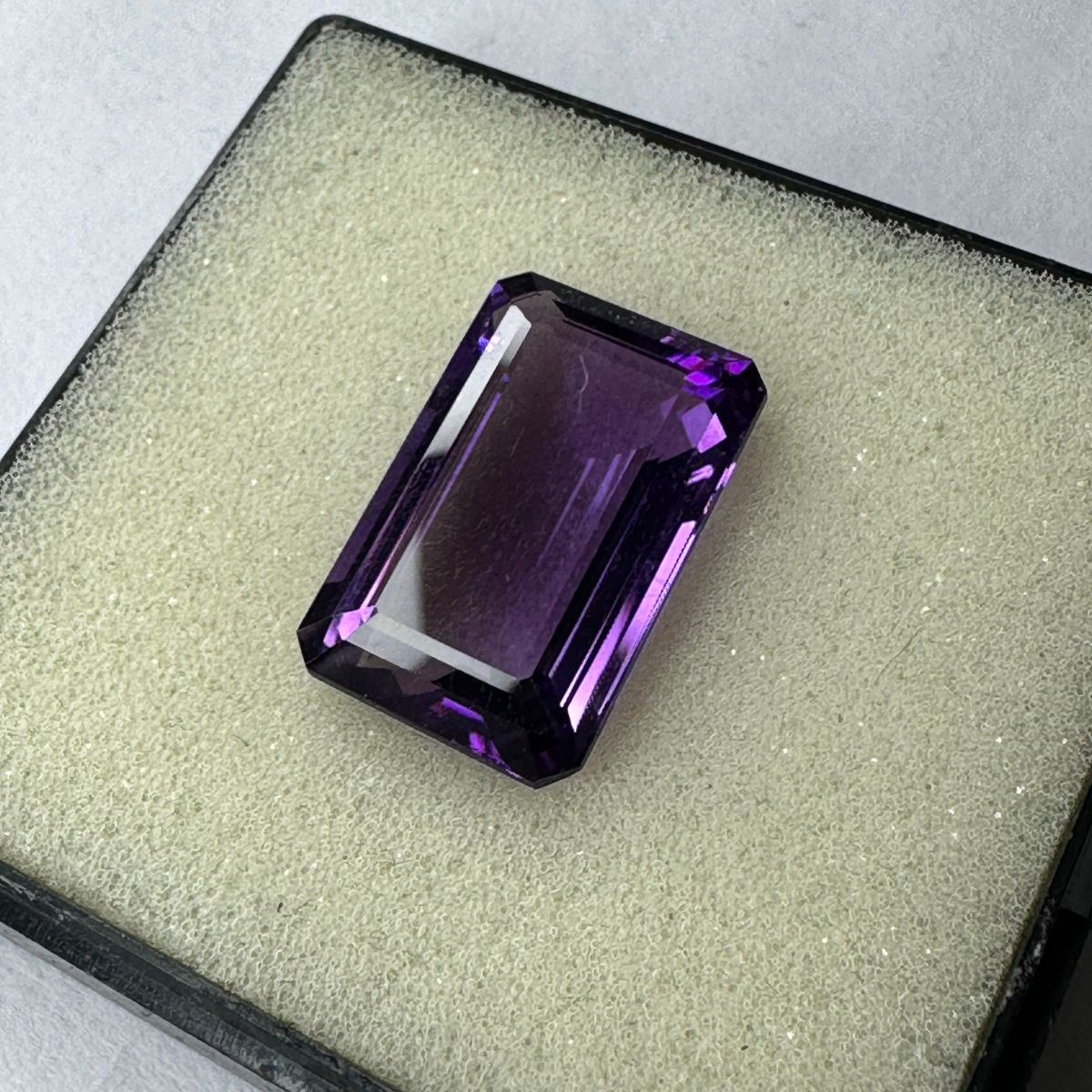 AAA 34.45 Carat Natural Loupe Clean Amethyst Oversize Baguette Cut Loose Gemstone