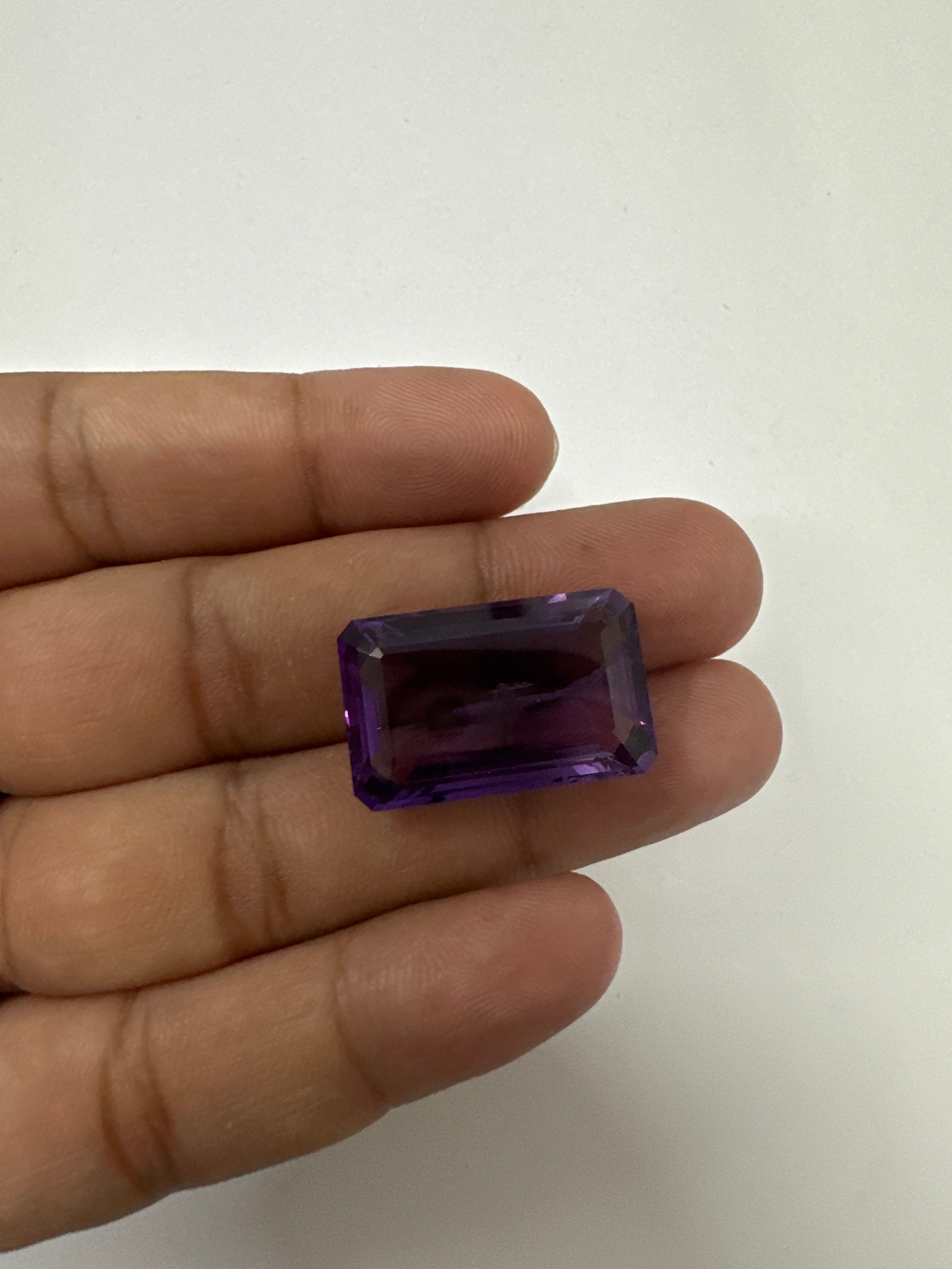 AAA 34.45 Carat Natural Loupe Clean Amethyst Oversize Baguette Cut Loose Gemstone