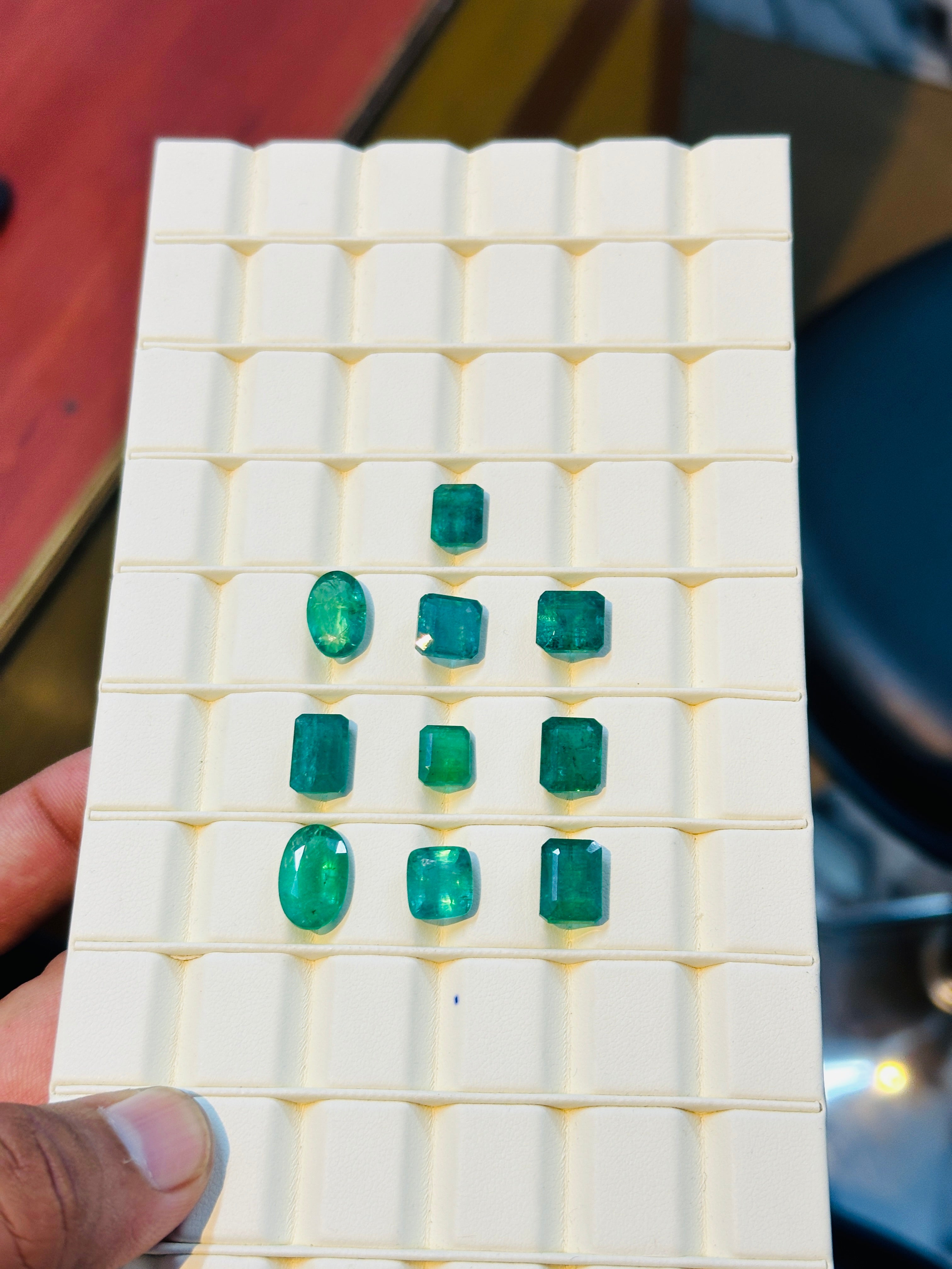 Natural Zambian Emerald Oval & Octagon Cut Vivid Green Gemstone 20crt Lot