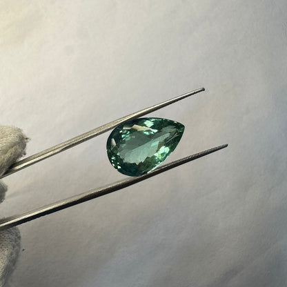 Natural Fluorite Pear Cut Loose Gemstone | Premium Pear Shape Fluorite Stone