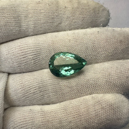 Natural Fluorite Pear Cut Loose Gemstone | Premium Pear Shape Fluorite Stone