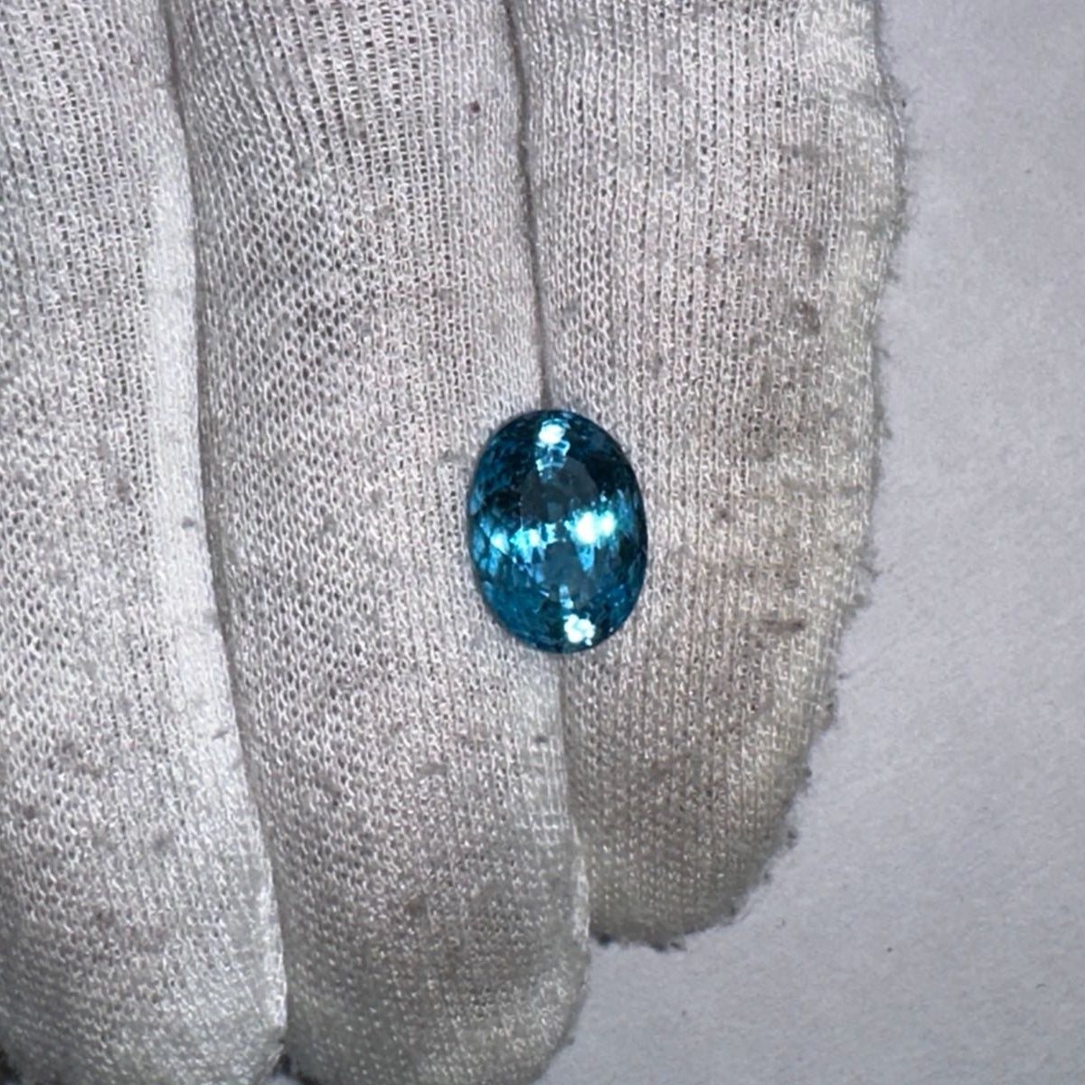 Natural London Blue Topaz Oval Lazer Cut Gemstone