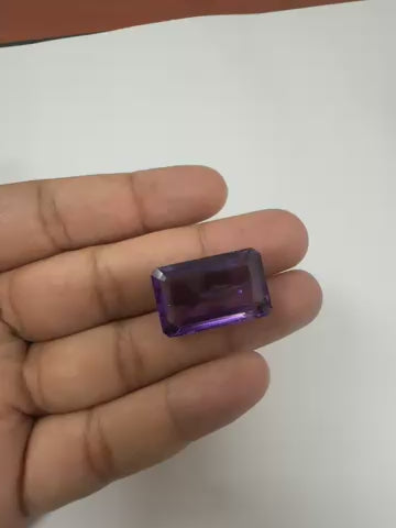 AAA 34.45 Carat Natural Loupe Clean Amethyst Oversize Baguette Cut Loose Gemstone